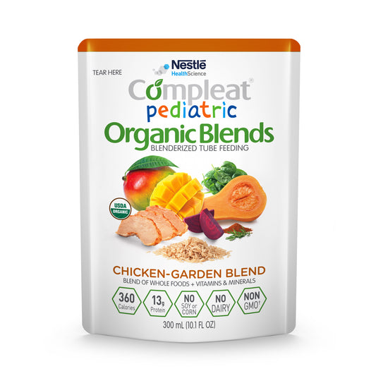 COMPLEAT Pediatric Organic Blends, Chicken-Garden Blend, 10.1 fl. oz (Case of 24)