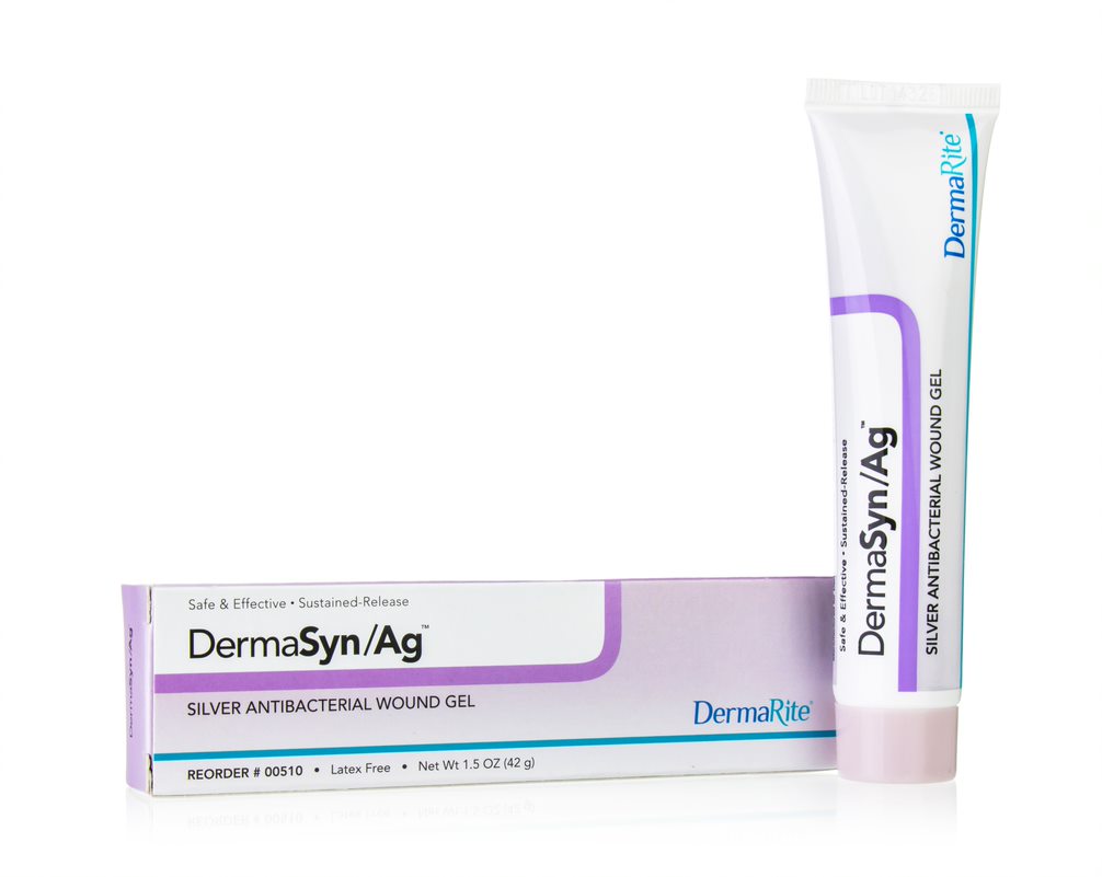 DermaSyn Ag Silver Antibacterial Wound Gel, 1.5 oz
