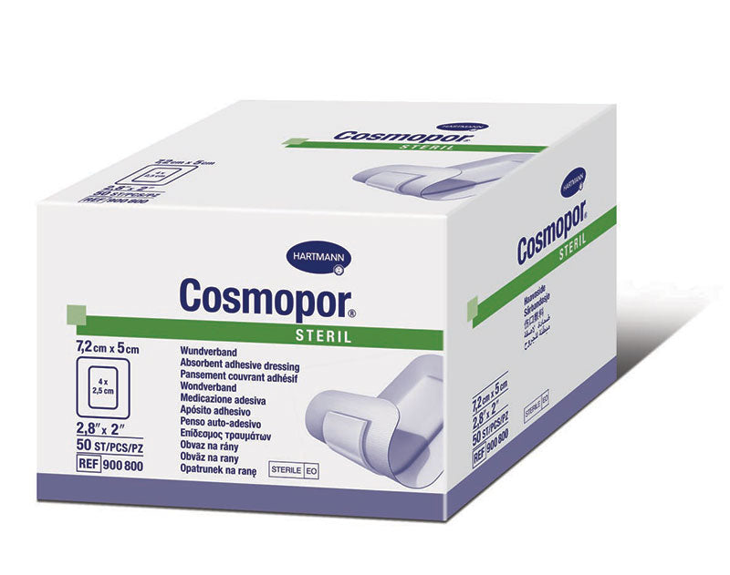 Cosmopor, Sterile Adhesive Island Dressing, 2" x 2.8" (Box of 50)