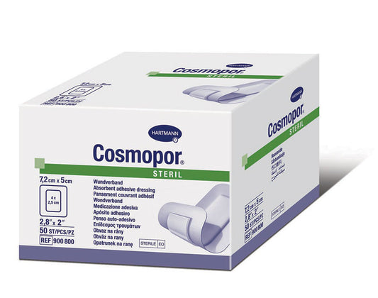 Cosmopor, Sterile Adhesive Island Dressing, 2" x 2.8" (Box of 50)