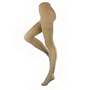 Opaque Women's Extra-Firm Compression Pantyhose Small, Silky Beige