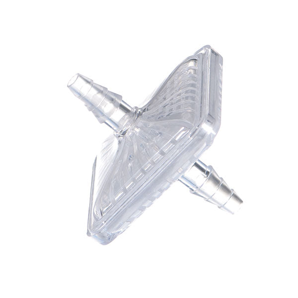 Suction Bacteria Filter 1/4 to 1/2" Barb, Both Ends