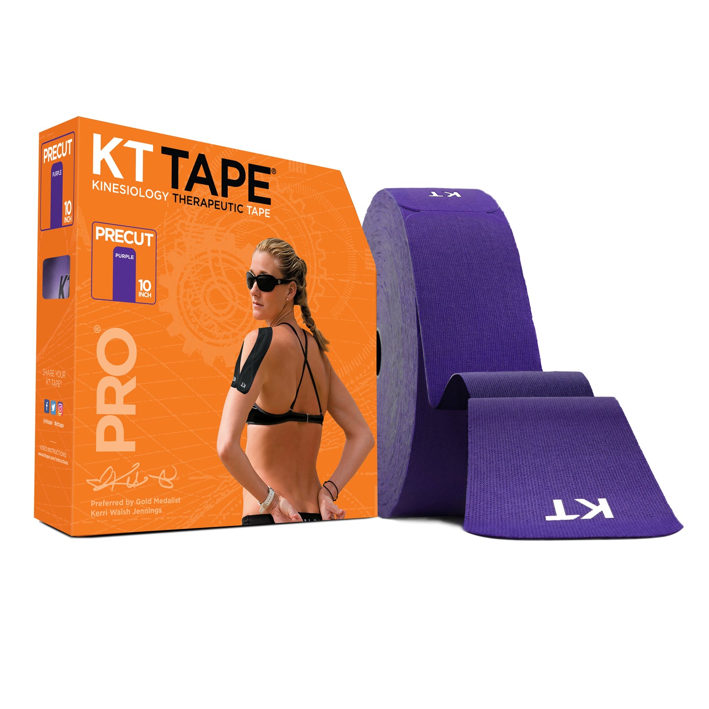 KT Tape Pro Synthetic Jumbo Precut, Purple