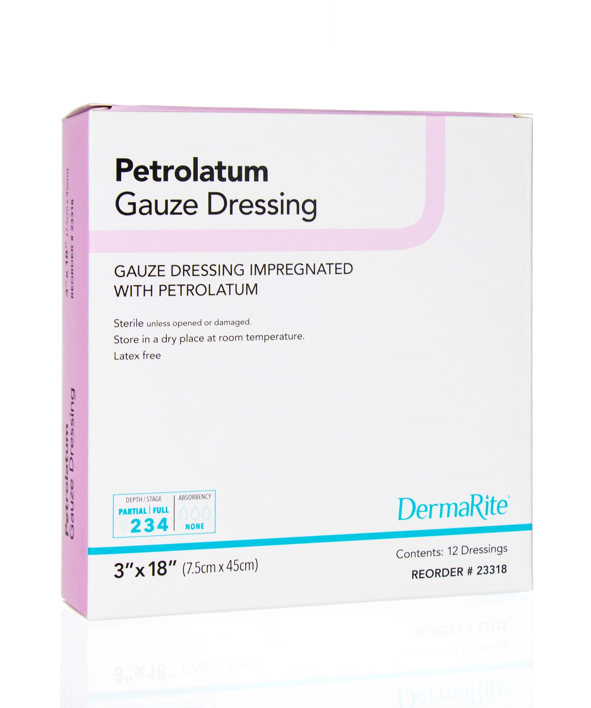 Petrolatum Impregnated Gauze, 3" x 18" (Box of 12)