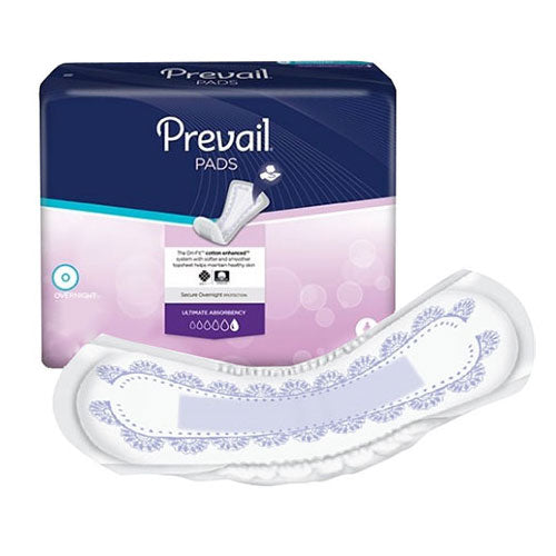 Prevail Bladder Control Pads Overnight Absorbency 16" (Case of 120)