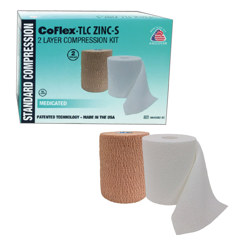 CoFlex TLC Zinc Standard Compression Bandage, 4"