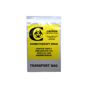 Chemo Transfer Bag, 9" x 6", Clear (Case of 1000)