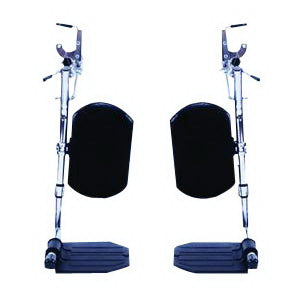 Hemi Elevating Legrests with Heel Loop Composite Footplate, 1-1/2" Hanger Pin Spacing (Package of 2)