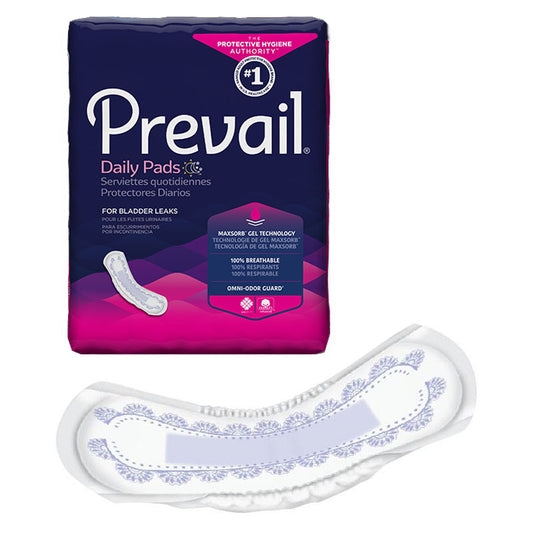 Prevail Bladder Control Pad, Light, 9.25" (Package of 30)