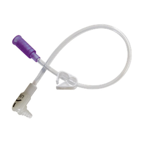 24" Right Angle Single ENFit Feeding Set With Cap