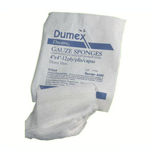 Ducare Non-Sterile Gauze Sponge 2" x 2", 8-Ply (Package of 200)