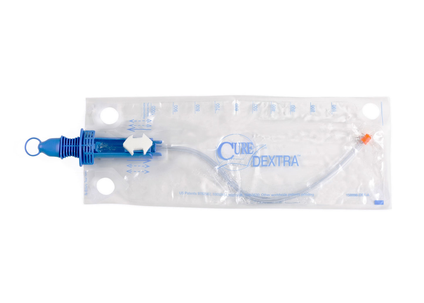 Cure Dextra Closed System, Straight Tip, 16 FR (Case of 90)