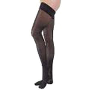 Sm Thigh-Hi, Black, Clsd Toe Ultrasheer, 30-40 mm
