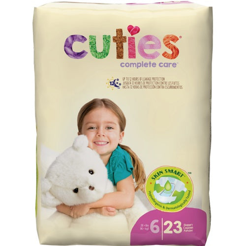 Cuties Complete Care Baby Diapers, Size 6, 35+ lbs. - Replaces: FQCCC06 (Package of 23)