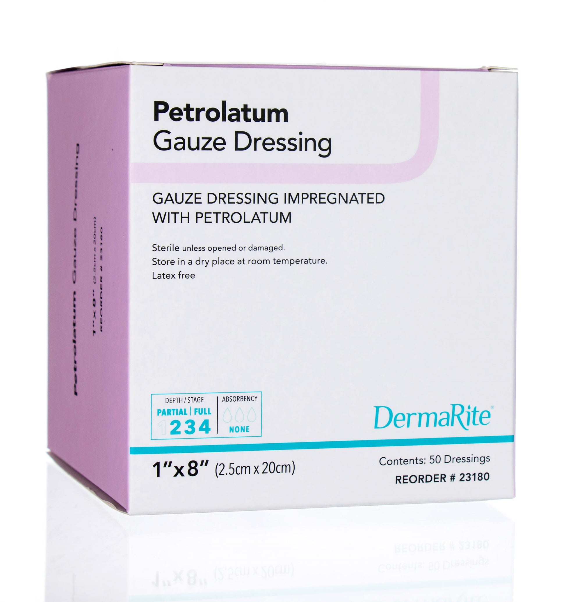 Petrolatum Gauze Dressing, 1" x 8" (Box of 50)