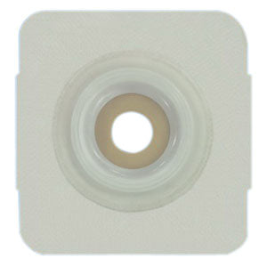 Securi-T USA Extended Wear Convex Pre-Cut 1" Wafer White Tape Collar (4" x 4") (Box of 5)