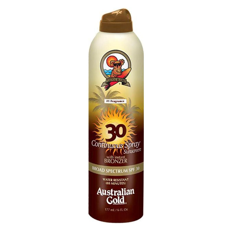 Australian Gold SPF 30 Continuous Spray Bronzer, 6 ounce