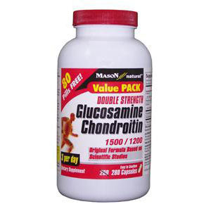 Glucosamine Chrondroitin Double Strength 1500/1200  3/Day Capsules, 280 Count
