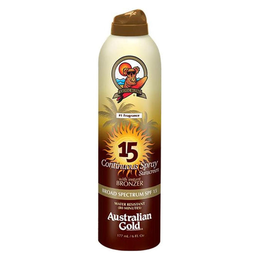 Australian Gold SPF 15 Continuous Spray Bronzer, 6 ounce