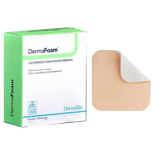DermaFoam Waterproof Wound Dressing, Heel/Elbow (Box of 5)