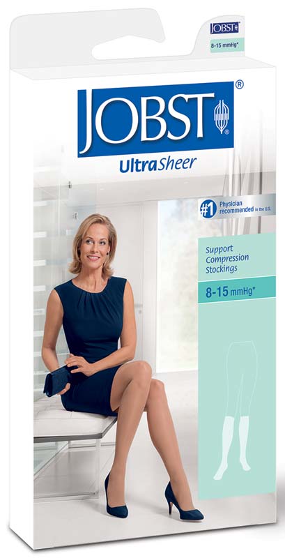 UltraSheer Supportwear Women's Knee-High Mild Compression Stockings Small, Black
