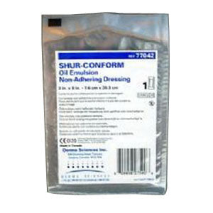 Shur-Conform Oil Emulsion Impregnated Dressings 3" x 8", Sterile 3's (Box of 36)