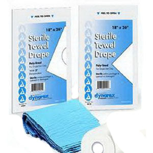 Disposable Towel Drapes, Sterile,Plain,18 X 26 (Box of 50)
