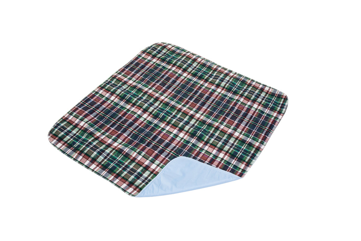 Quik-Sorb Plaid Top Bed Pad, 34" x 36"