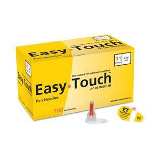 Easy Touch Insulin Pen Needle 32G x 1/4" (100 count) (Box of 100)