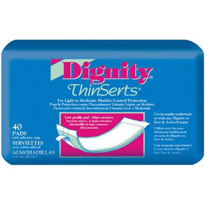 Dignity ThinSerts Liner, 3.5" x 12" (Package of 45)