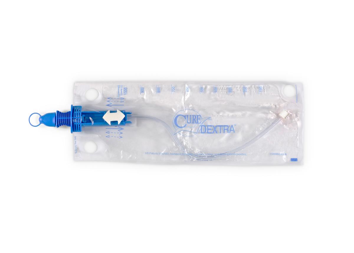 Cure Dextra Closed System, Straight Tip, 12 FR