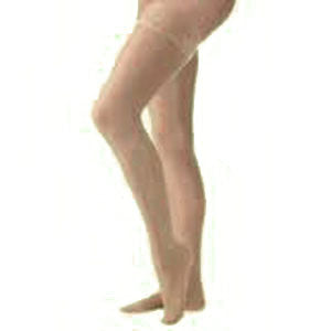 Lrg Thigh-Hi, Tan, Clsd Toe Ultrasheer, 20-30 mm