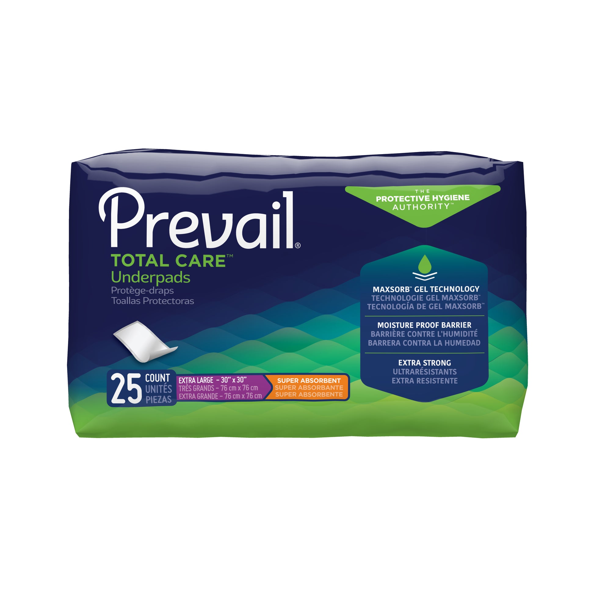 Prevail Super Absorbent Underpad X-Large - 30" x 30" - REPLACES FQUP100 (Case of 100)