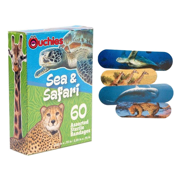 Ouchies Sea and Safari Bandages 60 ct (Box of 60)