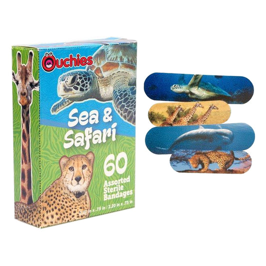 Ouchies Sea and Safari Bandages 60 ct (Box of 60)