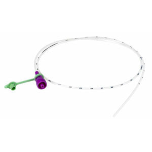 Nutrisafe 2 Nasogastric Feeding Tube without Stylet 8 Fr 20" Length 0.97 ml, Polyurethane, Blue