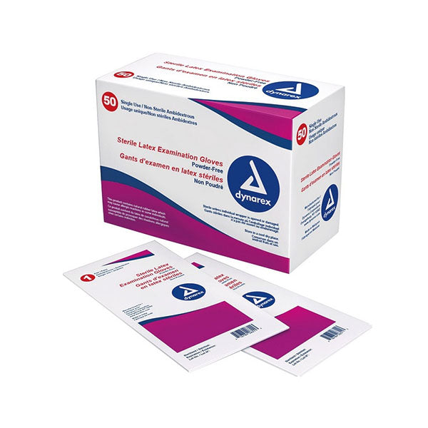 Sterile Powder-Free Latex Exam Glove Large (Box of 50)