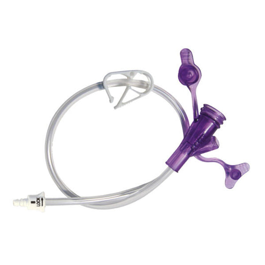 12" Sterile Purple Dual ENFit Y-Port Feeding Set