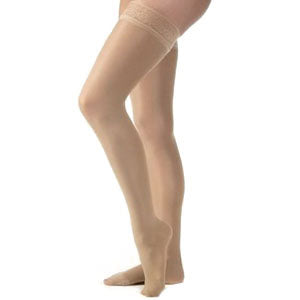 Lrg Thigh-Hi, Tan, Clsd Toe Ultrasheer, 30-40 mm