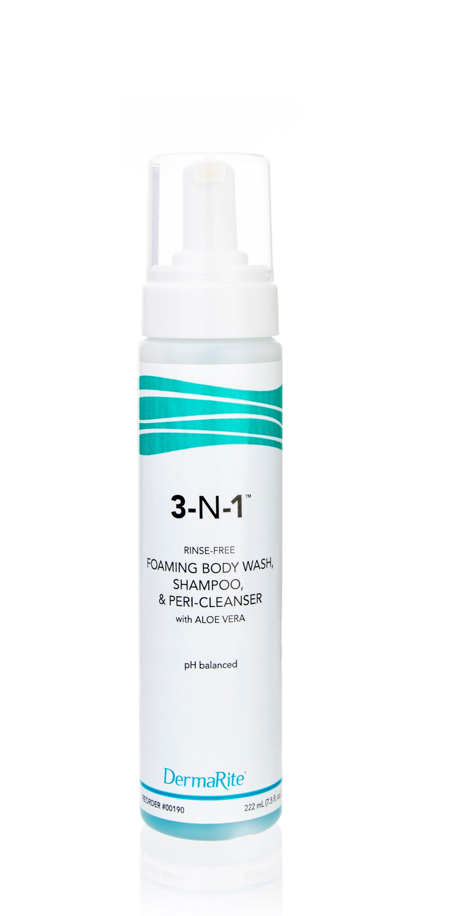 3-N-1 No-Rinse Cleansing Foam  7.5 oz. Bottle