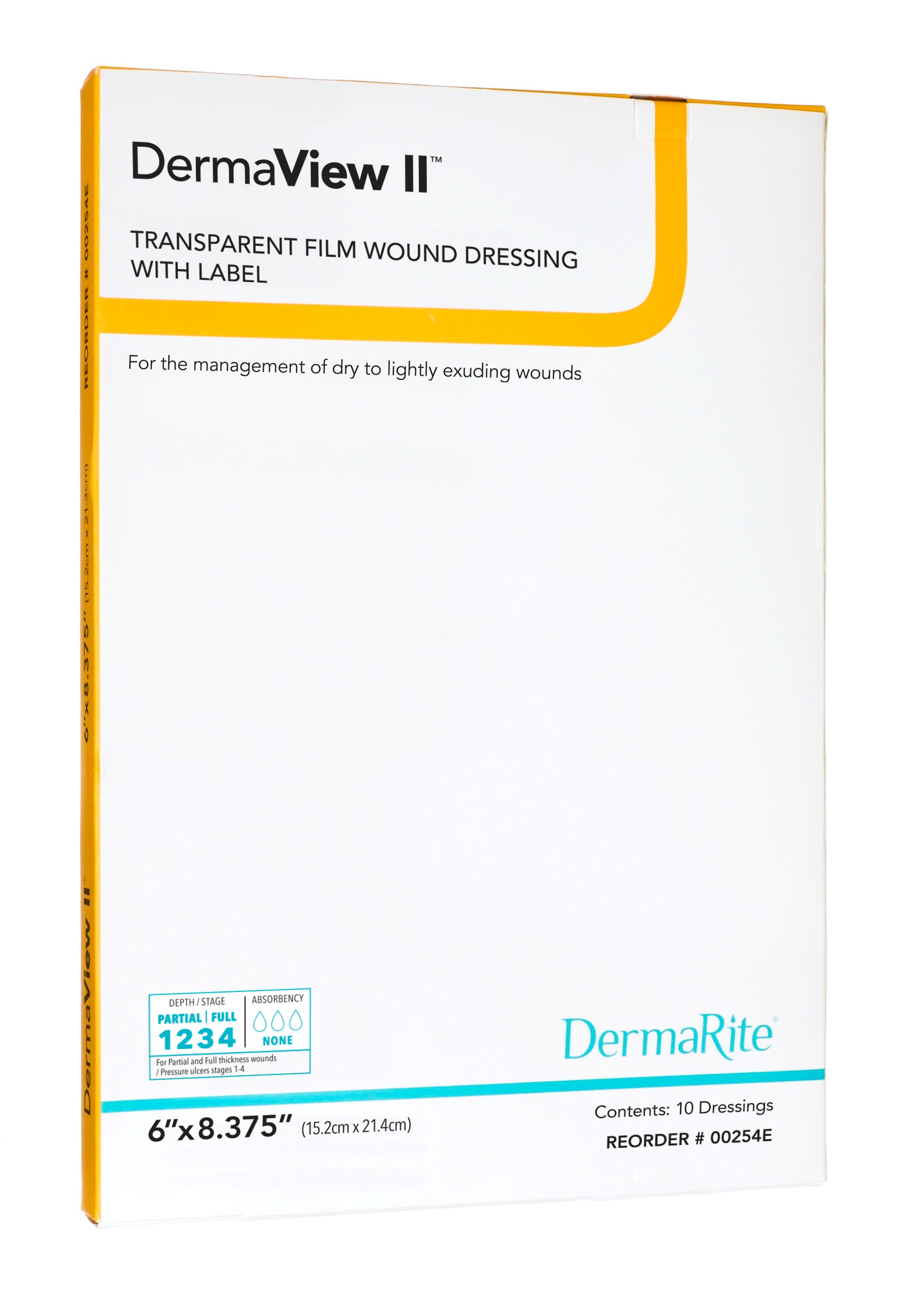 DermaView II Transparent Film Frame, 6" x 8.375" (Box of 10)