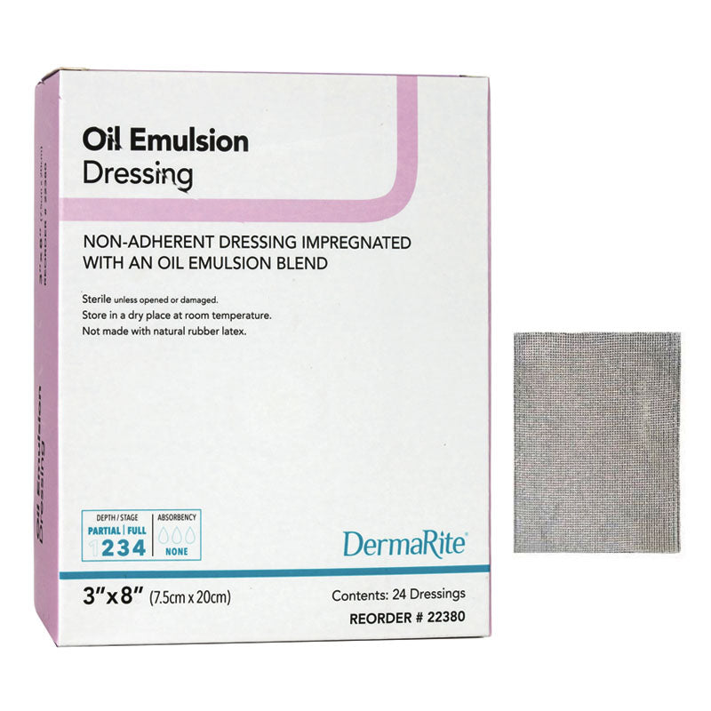 Oil Emulsion Non-Adherent Wound Dressing, 3" x 8"