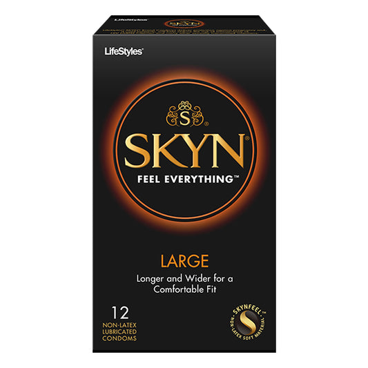 Lifestyles SKYN Large Polyisoprene Condoms, 12 Count (Package of 12)