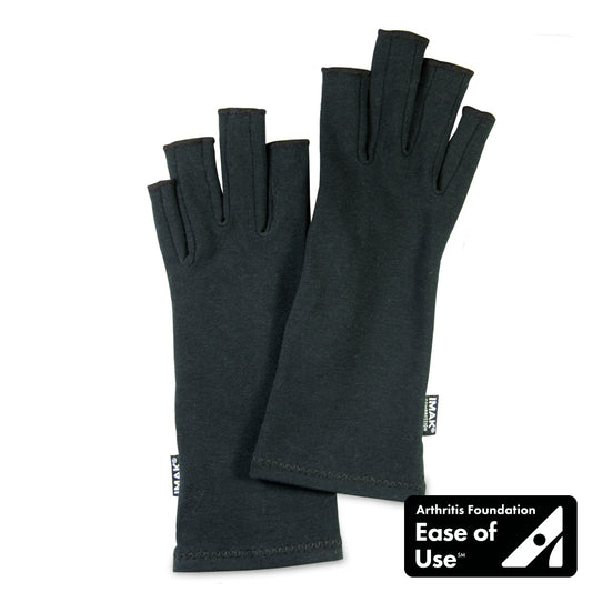 IMAK Compression Arthritis Gloves - Black, Small (Package of 2)