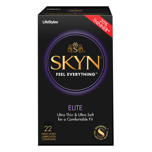 Lifestyles SKYN Elite Polyisoprene Condoms, 22 Count (Package of 22)