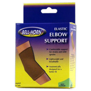 Bell-Horn Elastic Elbow Support, Medium 9" - 10", Beige
