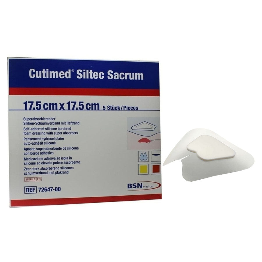 Cutimed Siltec Sacrum 7" x 7" (Box of 5)