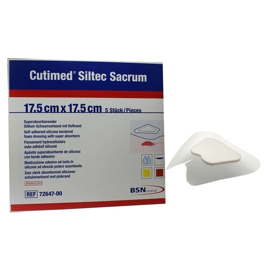 Cutimed Siltec Sacrum 7" x 7" (Box of 5)
