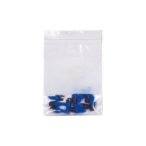 Clear Line Seal Top Reclosable Bag with Write-On Block, 3" x 2" (Case of 1000)