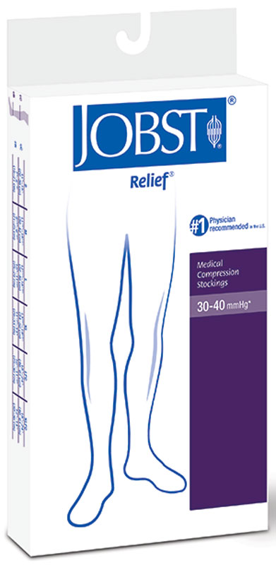 Relief Knee-High Extra Firm Compression Stockings Medium, Beige